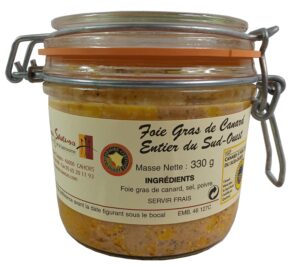 Foie gras de canard entier du Sud-Ouest 330g