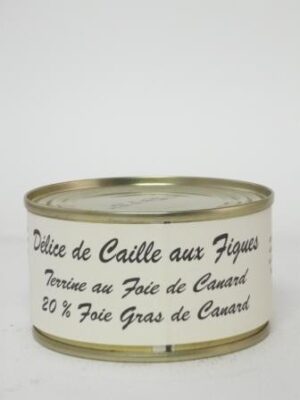 Délice de caille aux figues 130g foie de canard 20% FG sud ouest Lot 46